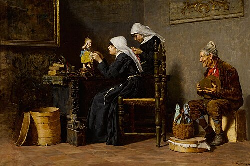 Dressing for the festival, 1880, Vincenzo Volpe