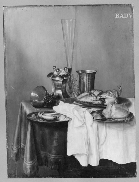 Still- life crayfish, 1645, Willem Claesz. Heda