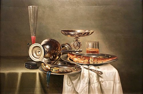 Still life 'Ontbijt', 1640, Willem Claesz. Heda