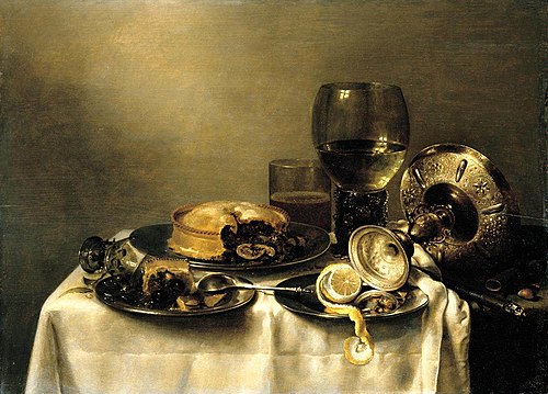 Still-life with roemer and pie, 1632, Willem Claesz. Heda