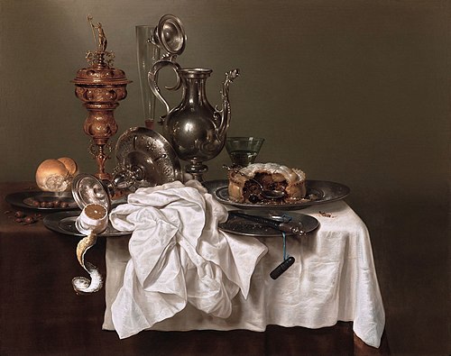 Still Life with a Fruit Pie, 1644, Willem Claesz. Heda