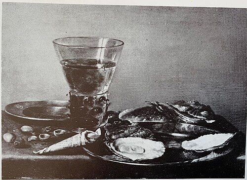 Still life with oyster meal, 1635, Willem Claesz. Heda