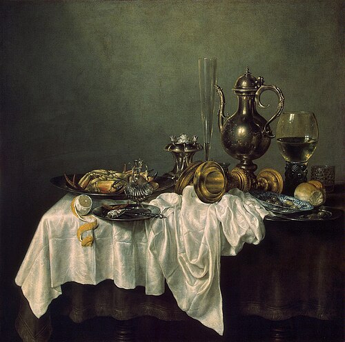 Breakfast with a Crab, 1648, Willem Claesz. Heda