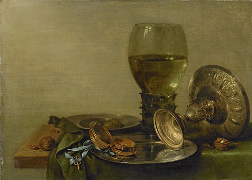 Still life with a silver tazza, 1630, Willem Claesz. Heda