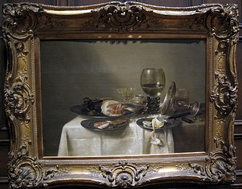 Still Life with a Ham and a Roemer, 1633, Willem Claesz. Heda