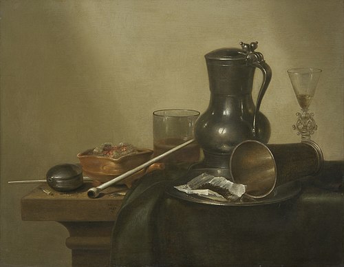 Tobacco Still Life, 1637, Willem Claesz. Heda