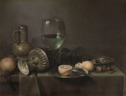 Still Life with Beer-pitcher and Orange, 1633, Willem Claesz. Heda