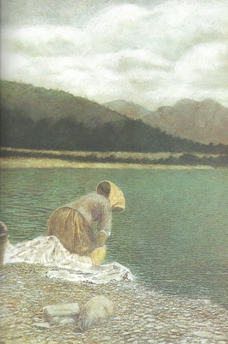 Lavandaia a Lierna, 1887, Vittore Grubicy de Dragon