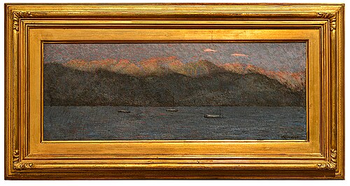 Work dawn in Lierna, 1910, Vittore Grubicy de Dragon
