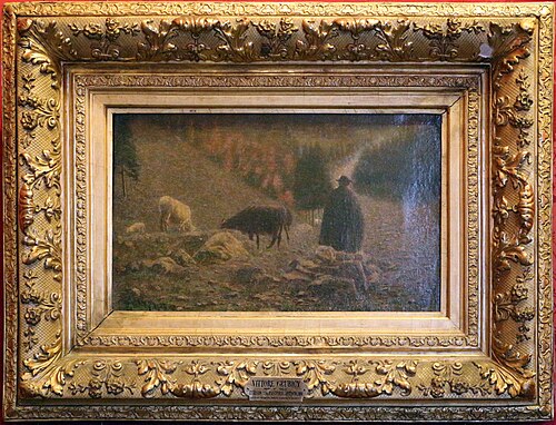 The ancient shepherd (Grubicy), 1888, Vittore Grubicy de Dragon