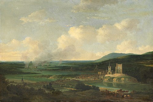 Het verbranden van de Engelse vloot op de Medway (juni 1667), 1672, Willem Schellinks