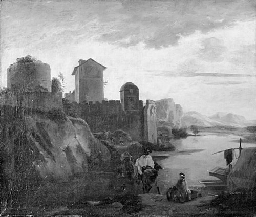 Landscape with Travellers, 1745, Willem Schellinks