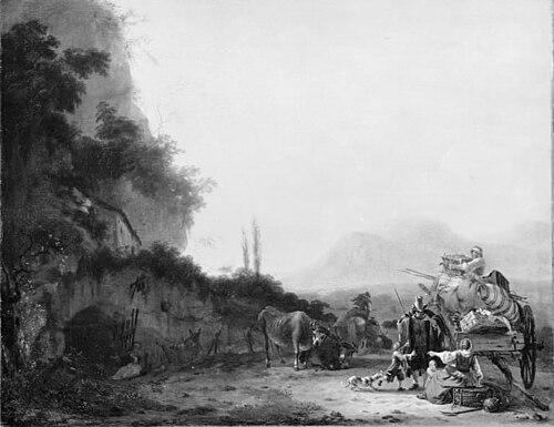 Landscape with a Removal Cart, 1660, Willem Schellinks
