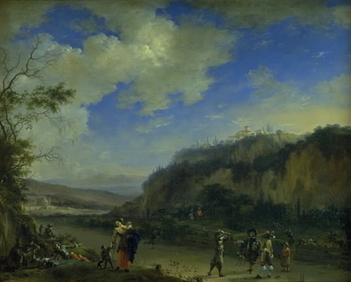 Landscape with Gentlemen Playing Pall-Mall, 1660, Willem Schellinks