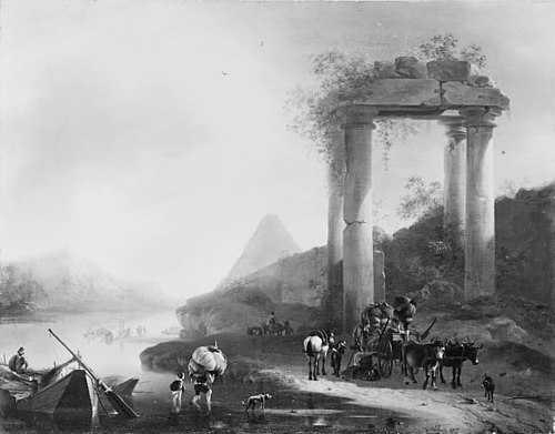 Italian Landscape with Classical Ruins, 1660, Willem Schellinks