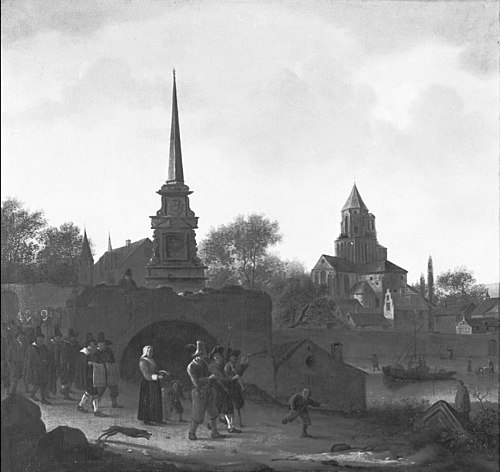 Een processie te Angers, 1664, Willem Schellinks