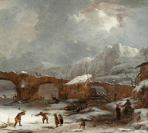 A Winter Landscape with the Pont du Rhône, 1655, Willem Schellinks