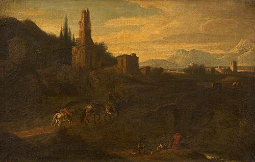 Italianate Landscape with Drovers, , Willem Romeyn