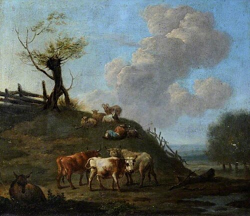 Landscape with Cattle, , Willem Romeyn
