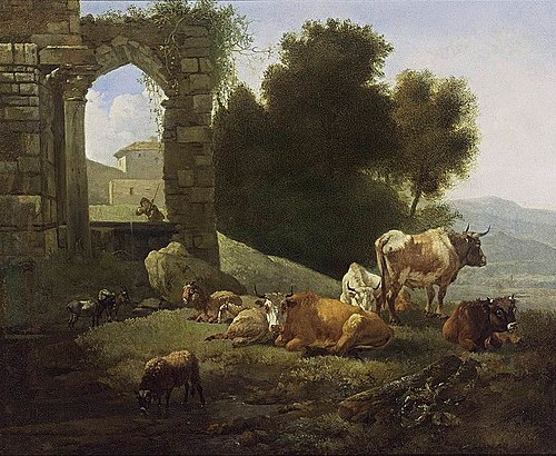 Paysage italianisant, 1675, Willem Romeyn