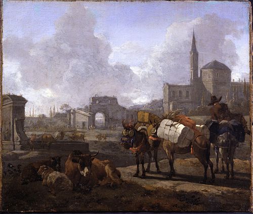 Classical Landscape, 1650, Willem Romeyn