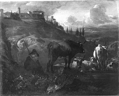 Italienische Landschaft, 1654, Willem Romeyn