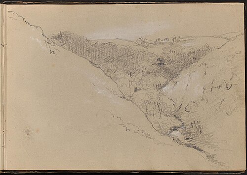 Landscape with Hills and Forest, , William Brockedon