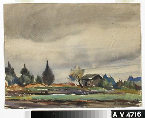 Sateinen sää, 1918, Ilmari Aalto