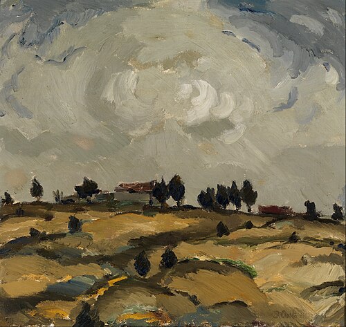 Autumn landscape with clouds, 1917, Ilmari Aalto