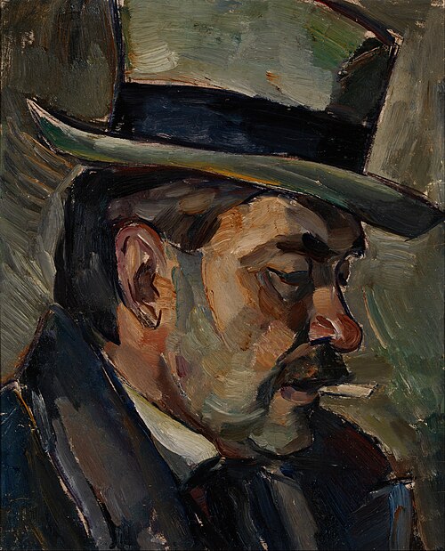 Portrait of artist Karnakoski, 1917, Ilmari Aalto