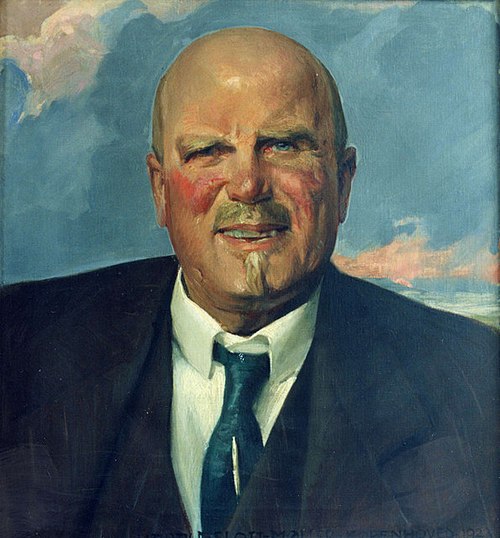 Portrait of Hans Didrik Kloppenborg-Skrumsager (1868-1930), 1920, Harald Slott-Møller