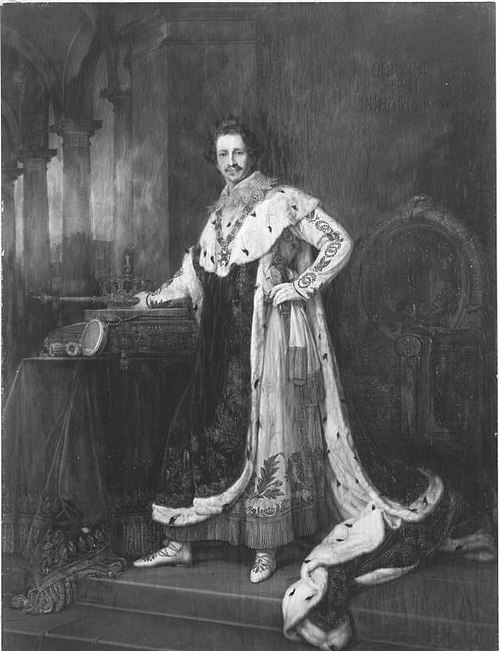 König Ludwig I. von Bayern im Krönungsornat (nach Stieler), , Theodor Mattenheimer
