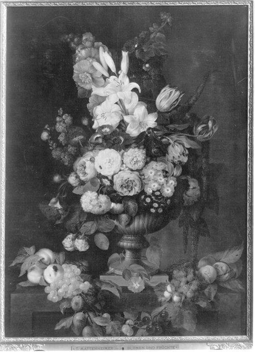 Blumen und Früchte, 1820, Theodor Mattenheimer