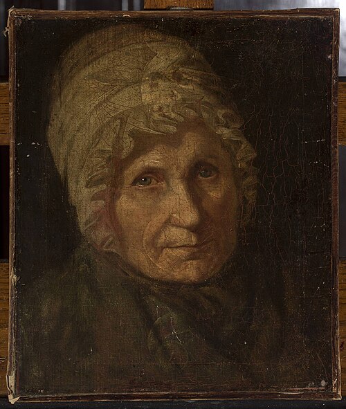 Portrait of a woman in a cap, 1848, Józef Polkowski