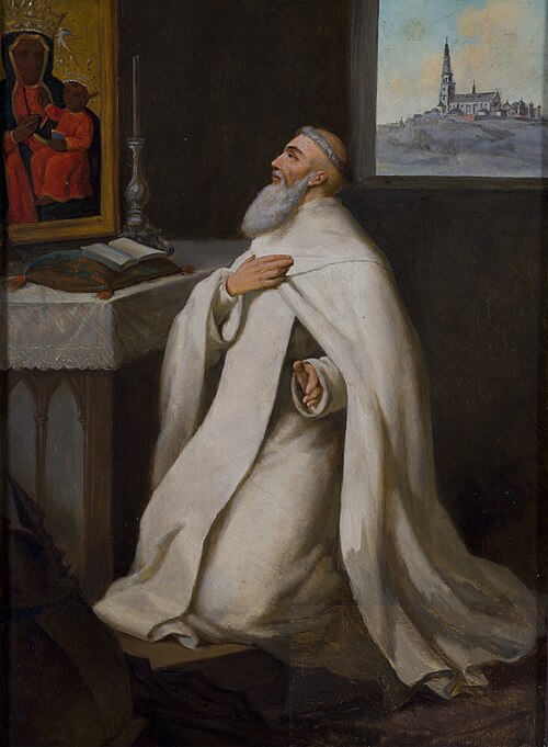 Portrait of Reverend Augustyn Kordecki, 1887, Józef Polkowski