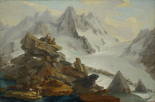 Le glacier de Lauteraar, 1776, Caspar Wolf