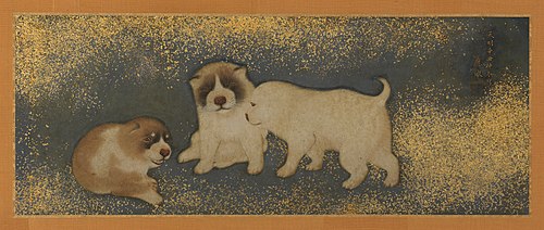 Puppies, 1781, Maruyama Ōkyo