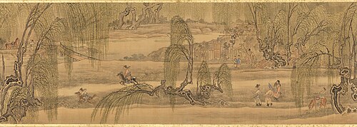 Horseback Riding at West Lake, 1793, Maruyama Ōkyo