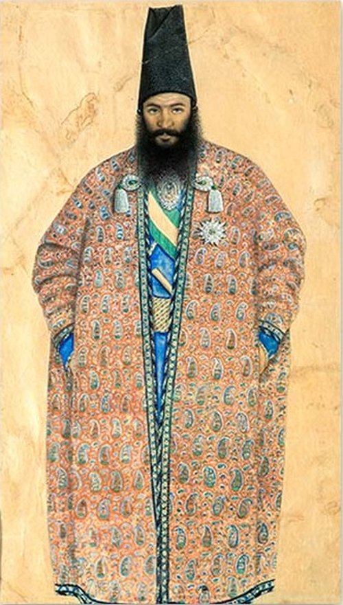 Portrait of a Qajar Man, , Sani ol molk