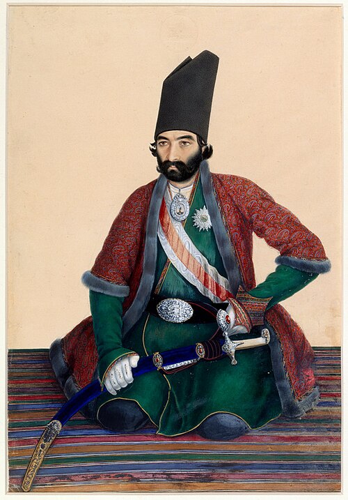 Portrait of Imad Al-Dawla, 1860, Sani ol molk