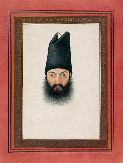 Portrait of Khusraw Khan Kirmani, , Sani ol molk