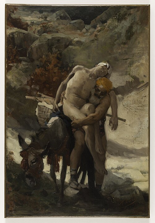 Le Bon Samaritain, esquisse, 1878, Aimé Morot