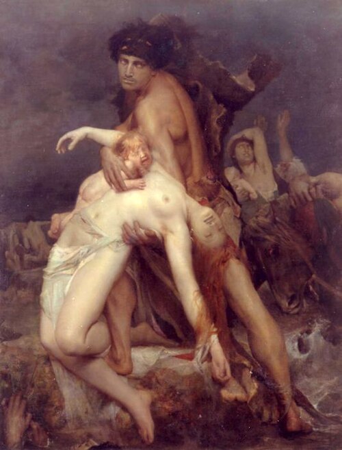 Une scène du déluge, 1872, Aimé Morot