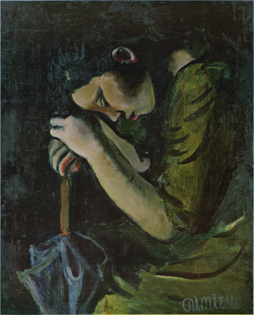 Comisa (Girl Leaning on an Umbrella), 1930, Aimitsu