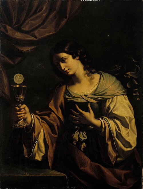 An allegory of faith (St. Clare), 1776, Ivan Akimovitch Akimov