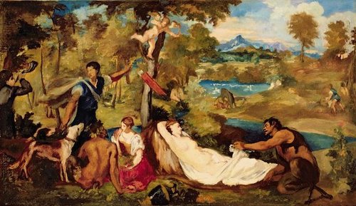 Jupiter et Antiope, 1856, Édouard Manet