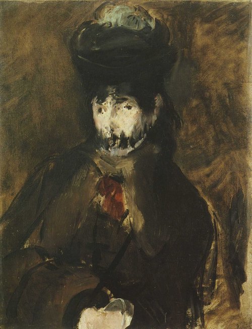 Berthe Morisot à la voilette, 1872, Édouard Manet