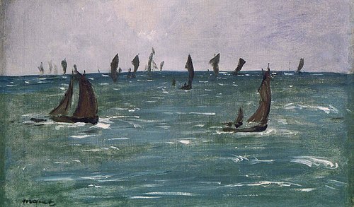 Bateaux en Mer, Golfe de Gascogne, 1873, Édouard Manet