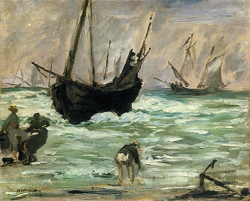 Bateaux abordant, 1873, Édouard Manet