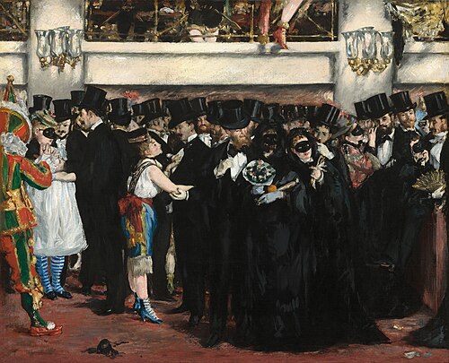 Bal masqué à l'opéra, 1873, Édouard Manet